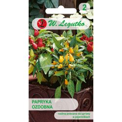 Okrasné papriky - směs - Semena květin v květináči - W. Legutko