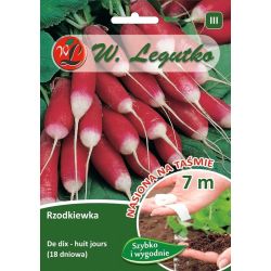 Ředkev - De dix-huit jours - 7m páska - Semena - W. Legutko Ředkev - De dix-huit jours - 7m páska - Semena - W. Legutko