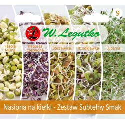 Semena na klíčky - Sada Subtle Taste - 5 druhů - Semena - W. Legutko