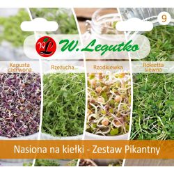 Semena na klíčky - Spicy Set - 4 druhy - Semena - W. Legutko