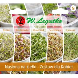 Semínka na klíčky - Sada pro ženy - 5 druhů - Semena - W. Legutko