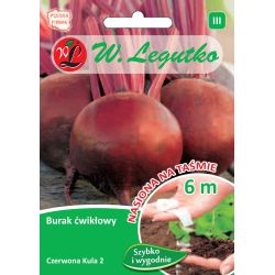 Červená řepa - Czerwona Kula 2 - 6m páska - Semena - W. Legutko