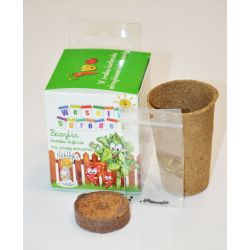 Sada: semínka, kotouč a hrnec: "Čerstvá bazalka je připravena na pizzu" - Semena - W. Legutko Sada: semínka, kotouč a hrnec: "Čerstvá bazalka je připravena na pizzu" - Semena - W. Legutko