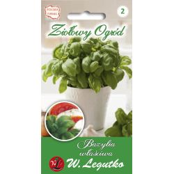 Bazalka - pravý - zelený list - Semena - W. Legutko Bazalka - pravý - zelený list - Semena - W. Legutko