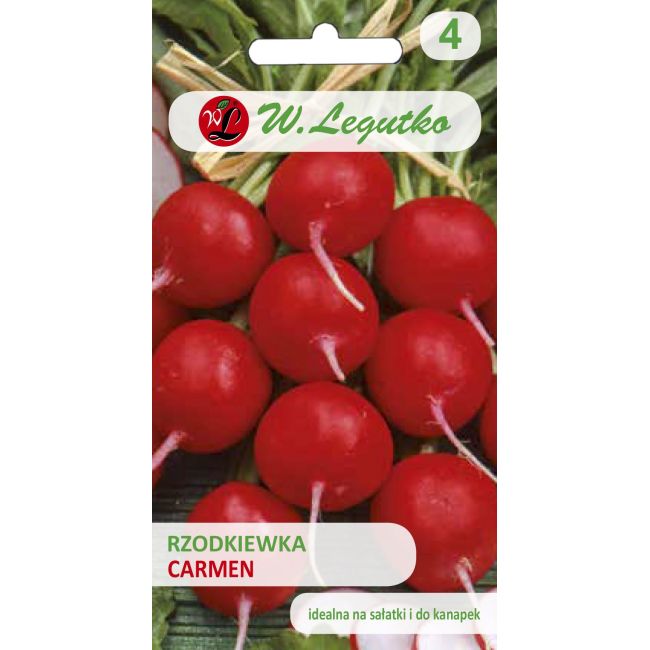 Ředkev - kulatá - Carmen - 10g - Semena - W. Legutko Ředkev - kulatá - Carmen - 10g - Semena - W. Legutko