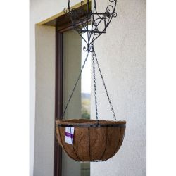 Závěsný košík z kokosového vlákna 40 cm - Zahradní doplňky - W. Legutko Závěsný košík z kokosového vlákna 40 cm - Zahradní doplňky - W. Legutko