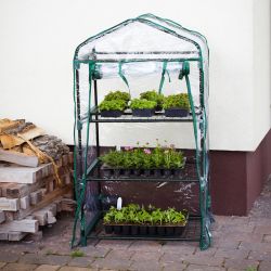 3-patrový skleník s PVC krytem - Zahradní doplňky - W. Legutko 3-patrový skleník s PVC krytem - Zahradní doplňky - W. Legutko