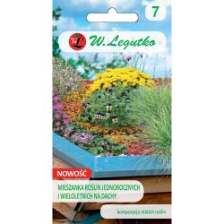 Směs jednoletých a víceletých rostlin na střechy - Semena - W. Legutko
