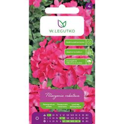 Pelargonium - slevová řada F1 - růžová - Semena - W. Legutko