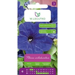 Petúnie zahradní - tmavě modrá - modrá - Semena - W. Legutko
