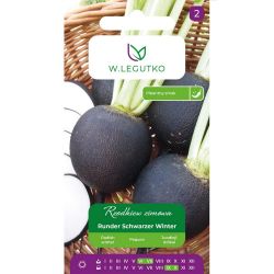 Zimní ředkev - Runder schwarzer Winter - Semena - W. Legutko