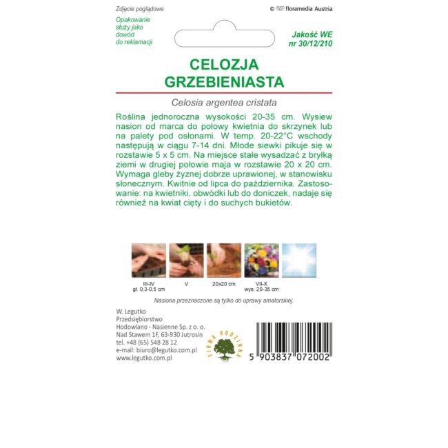 Hřeben celosia - směs - Semena - W. Legutko