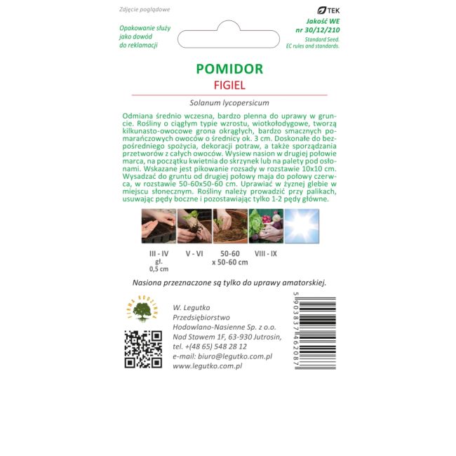 Rajče - pole - vysoký - Figiel - Semena - W. Legutko