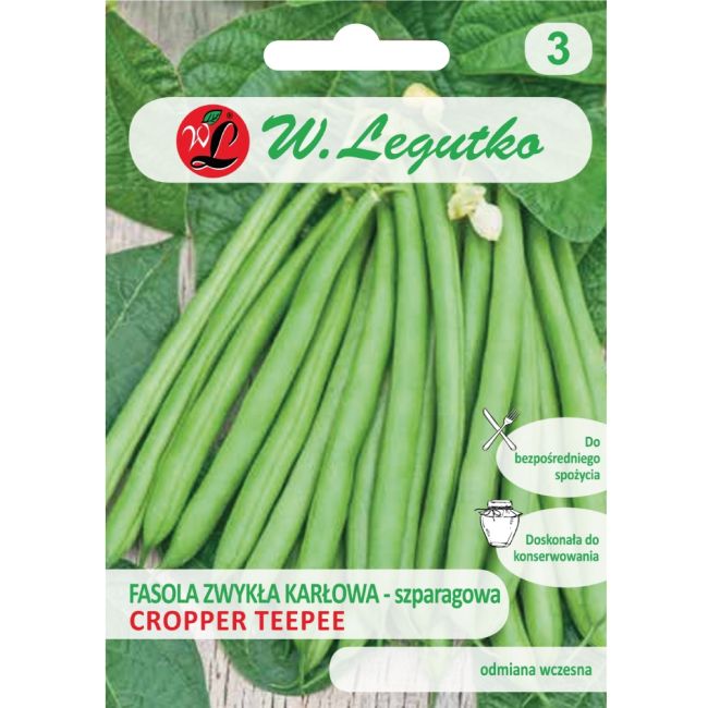 Zelené fazole - Cropper Teepee - Semena - W. Legutko Zelené fazole - Cropper Teepee - Semena - W. Legutko
